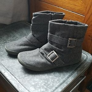 Casual short felt boots